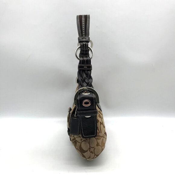 Coach Brown Monogram Canvas Vintage Soho Shoulder Bag  6171 - Picture 3 of 11